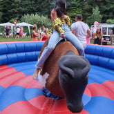 NG-SG051 Commercial mechanical bull ride western outdoor adult mattress mechanical inflatable sport game rodeo bull